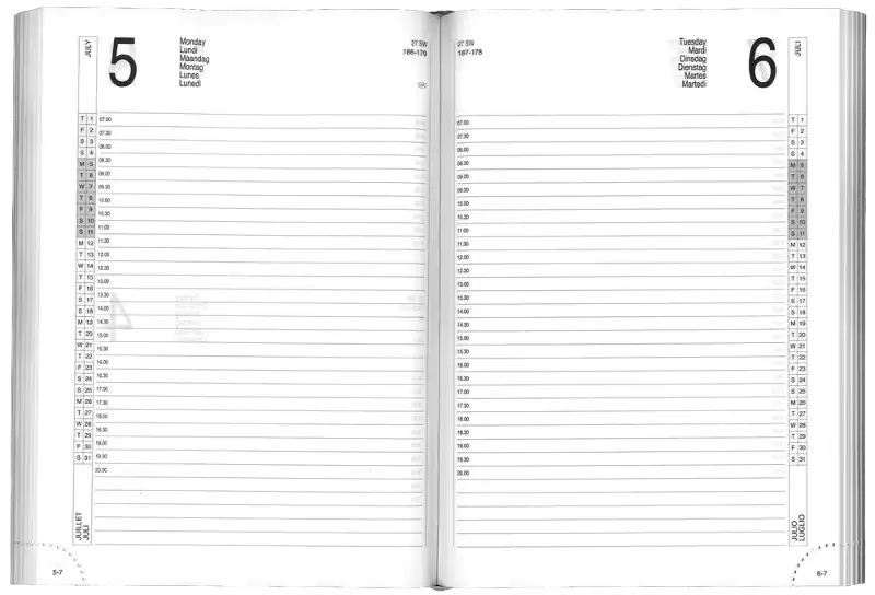 Business timer 2027 zwart