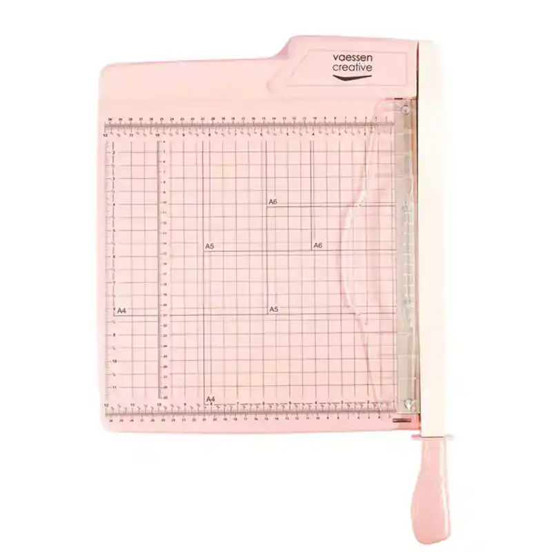 Guillotine Papersnijder 30cm roze Vaessen