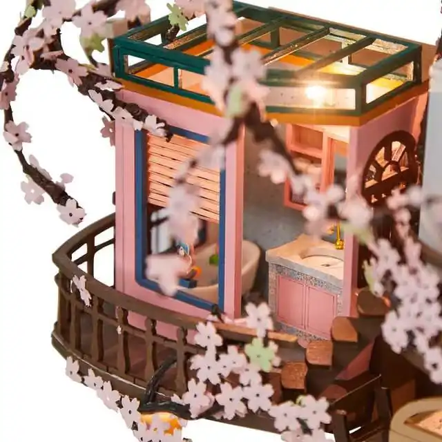 Miniatuur huisje Sakura boomhut