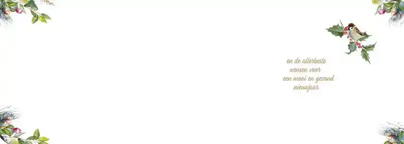 Kerstkaart 2025 Hart van takken