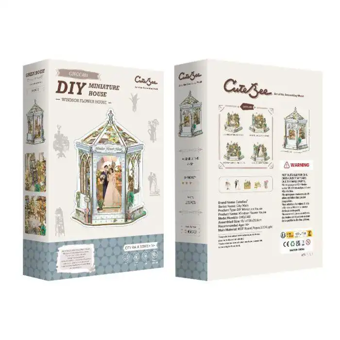 Cutebee DIY Huisje Windsors Flower House