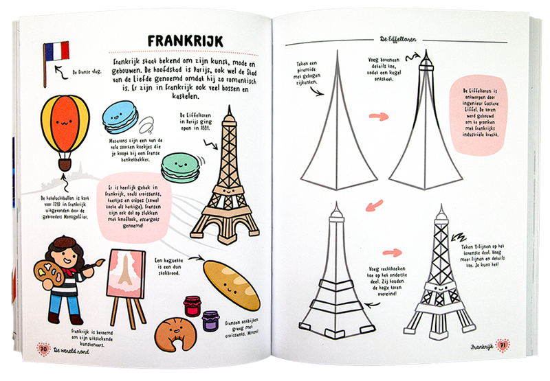 Kawaii leuke dingen uit de hele wereld tekenen