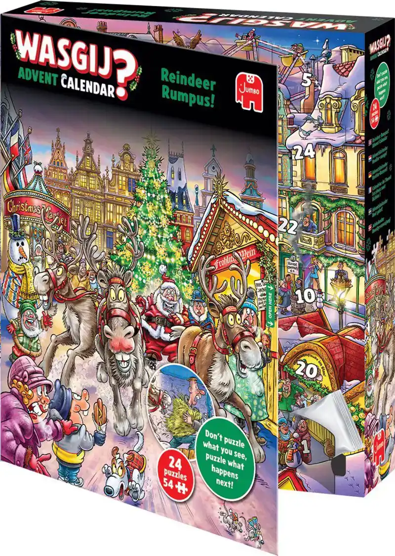 Wasgij Kerstmis Adventskalender - Rendier-ravage!