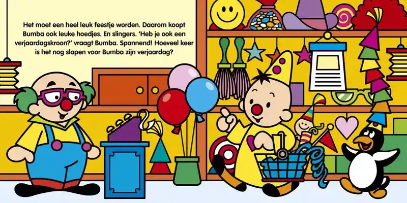 Bumba Kartonboek met flapjes Bumba is jarig