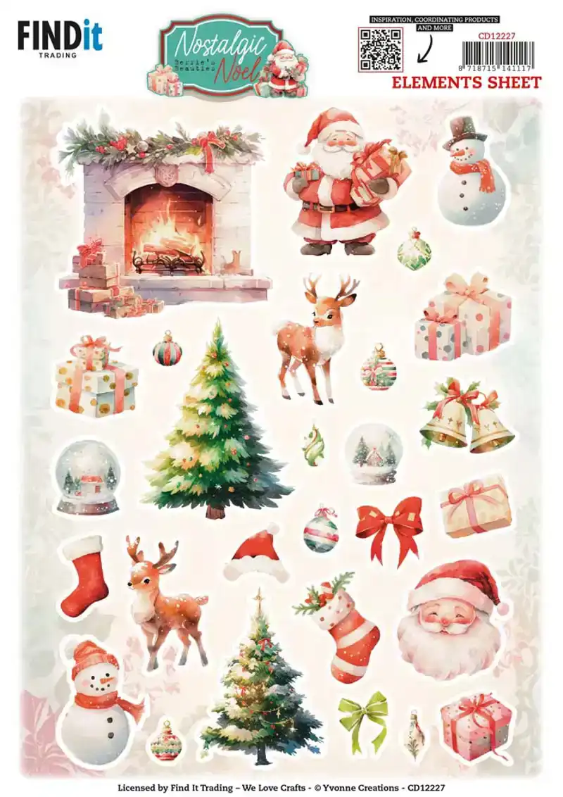 BB Nostalgic noel knipvelset mini / small elements