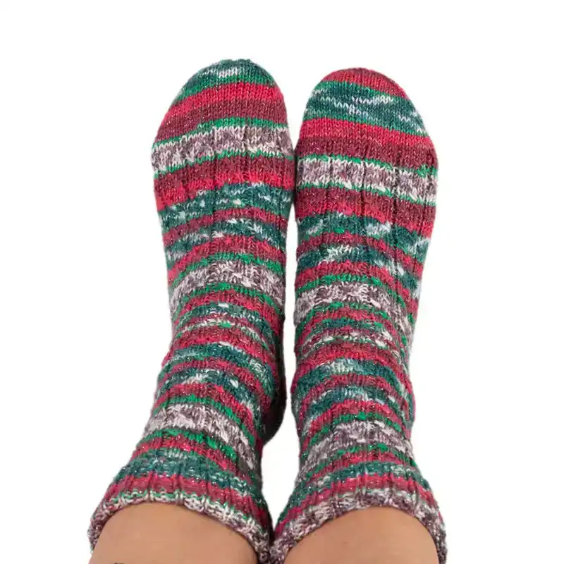 Hot socks Xmas 4-ply Glitter