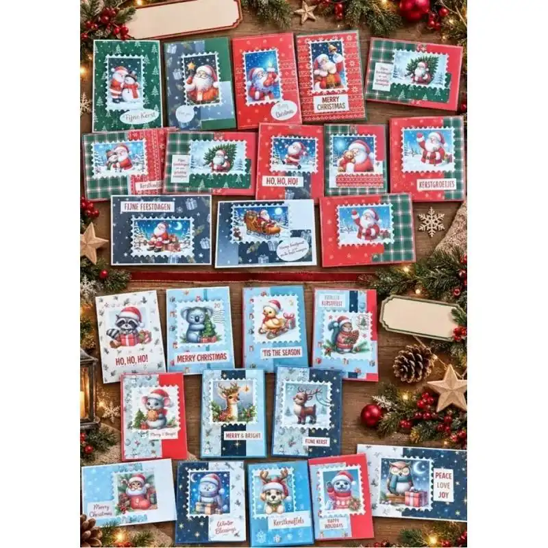 Berrie's Beauties Complete Card Kit Christmas Stamps Animals