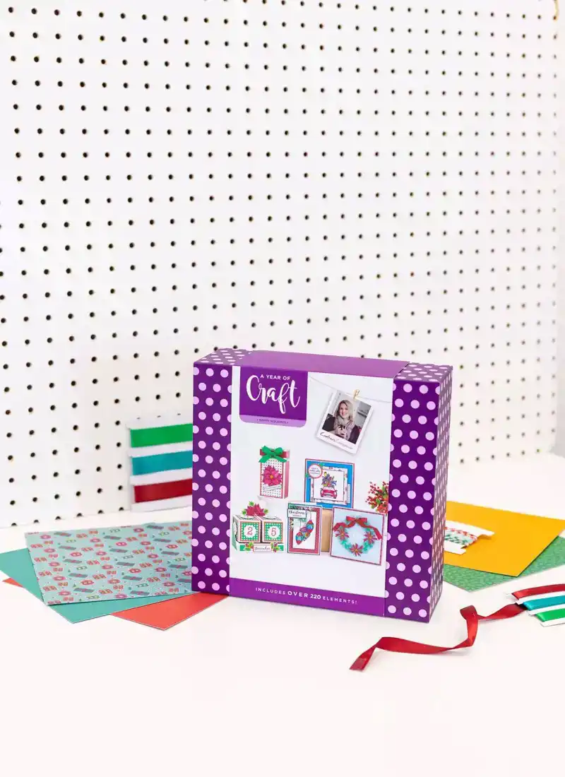 Crafters Companion A year of Craft Happy Holidays gift Box