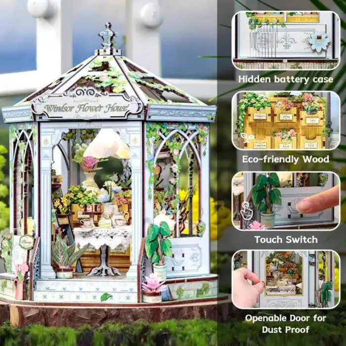 Cutebee DIY Huisje Windsors Flower House