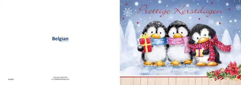 Kerstkaart 2025 Pinguins