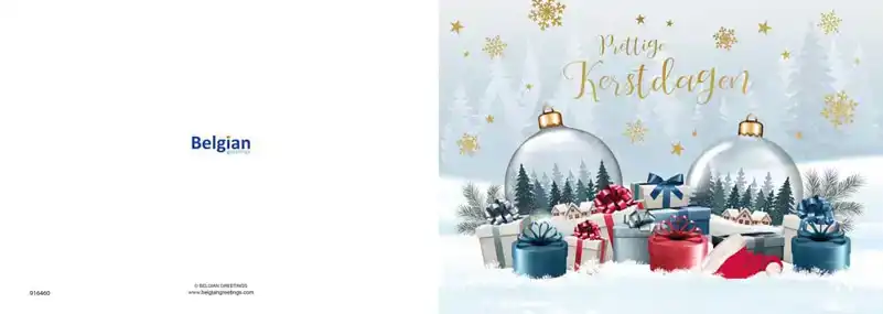 Kerstkaart 2025 kerstdagen kerstballen