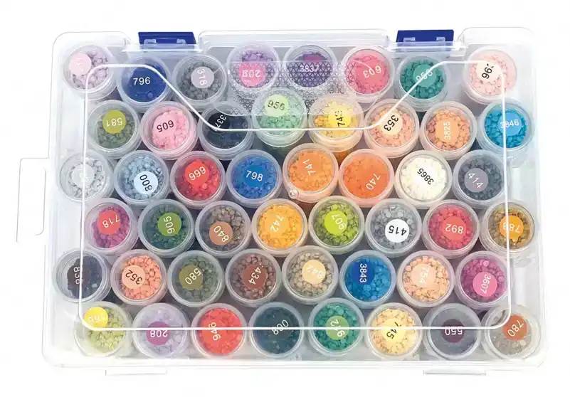 Dotty design 3D diamond painting gevulde opbergbox