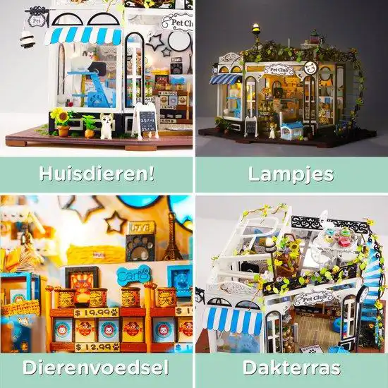 Miniatuur Bouwpakket L Dierenwinkel voor Volwassenen & Kinderen