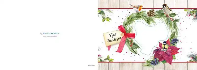 Kerstkaart 2025 Hart van takken