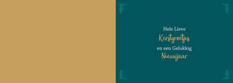 Kerstkaart 2025 kerstgroetjes rood en groen