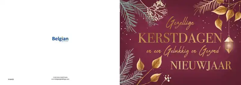 Kerskaart 2025 warme kerst groen/ gezellige kerstdagen rood