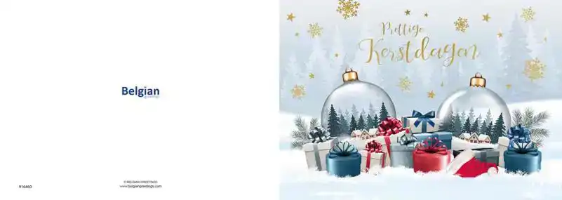 Kerstkaart 2025 kerstdagen kerstballen
