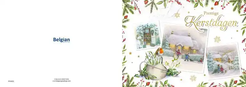 Kerstkaart 2025 3 afbeeldingen diertjes