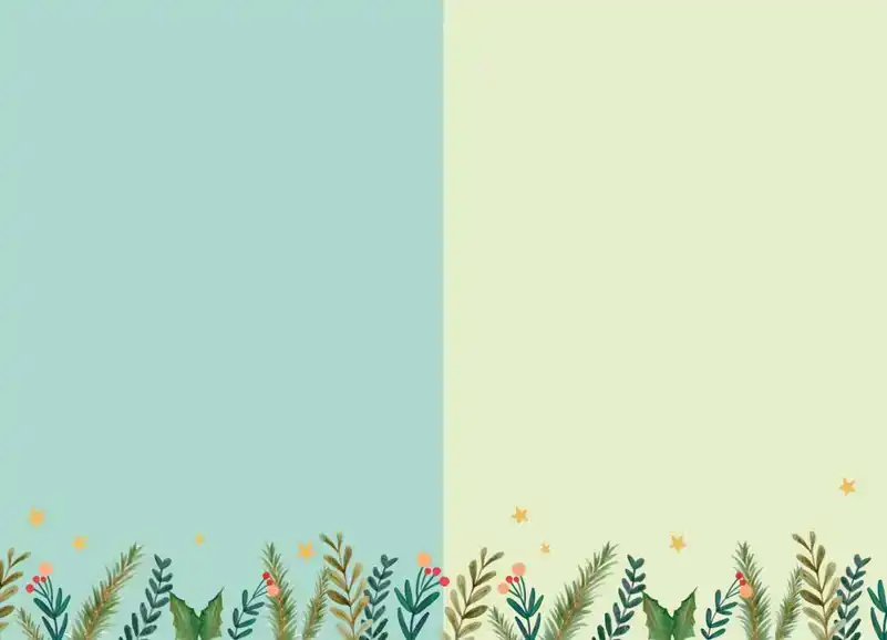 Kerstkaart 2025 kerstdagen groen boom/ kerstdagen roze kerstbal