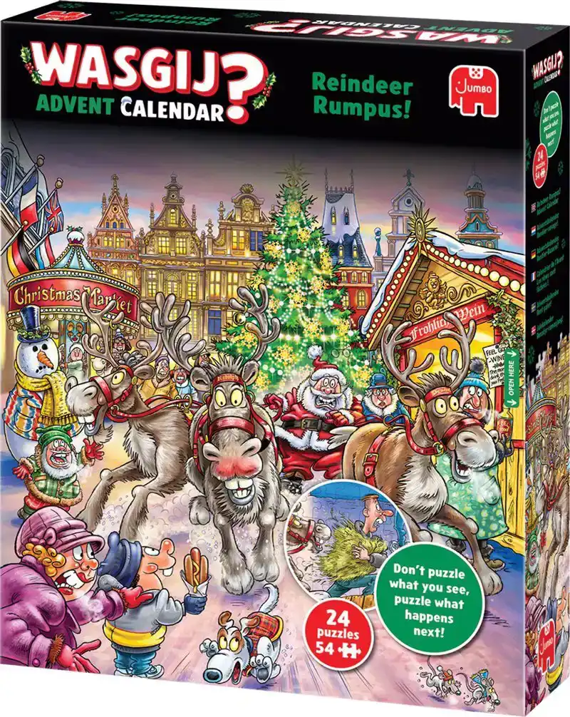 Wasgij Kerstmis Adventskalender - Rendier-ravage!