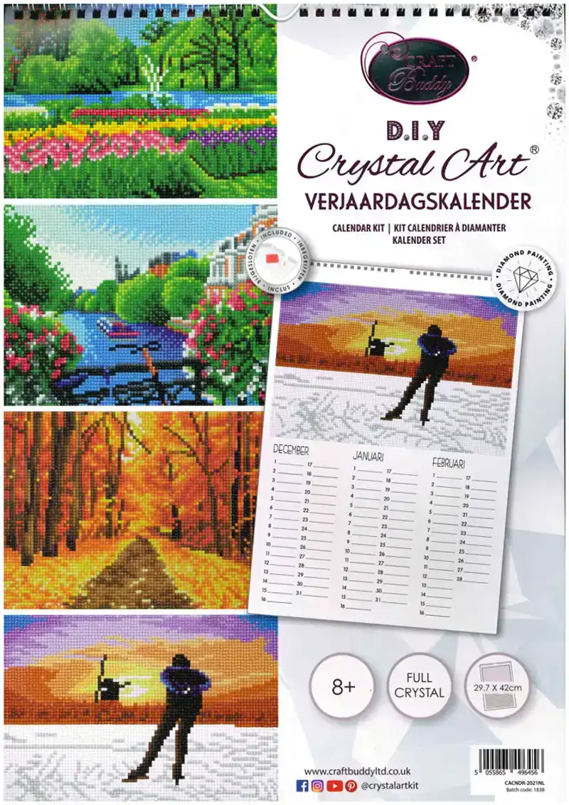 Crystal Art Birthday Calender 4 Seasons