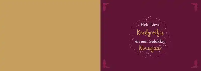 Kerstkaart 2025 kerstgroetjes rood en groen