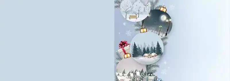 Kerstkaart 2025 kerstdagen kerstballen